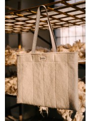 Bolso flat . Fieltro de lana. Lana de Mallorca. Hecho en Mallorca. Artesanía local. Pieza única